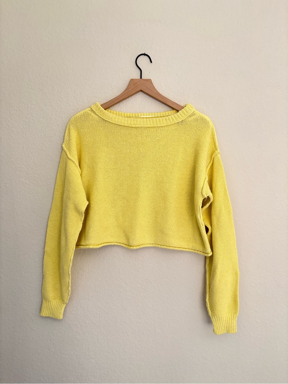 We The Free Cropped Cotton Sweater